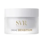 Pot blanc SVR Crème Densitium avec logo doré, couvercle fermé