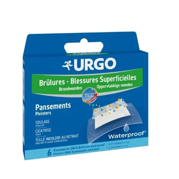 Urgo Brulures Pansement Waterproof 6pcs