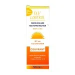 Étui orange et blanc UV Control crème solaire haute protection SPF 50+ Couvrant