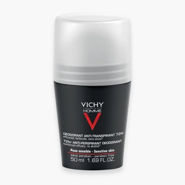 Vichy Homme Deodorant Roll-On Anti-Transpirant Controle Extreme 72h 50ml