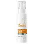 Flacon pompe blanc Avène fluide solaire anti-imperfection SPF 50, 40 ml