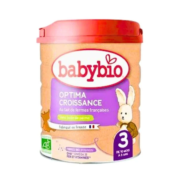 Babybio Optima Croissance 3 Au Lait De Fermes Françaises Bio 800g
