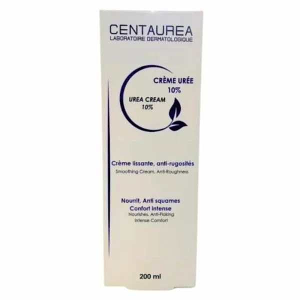 Étui Centaurea crème urée 10 % lissante anti-rugosités, 200 ml