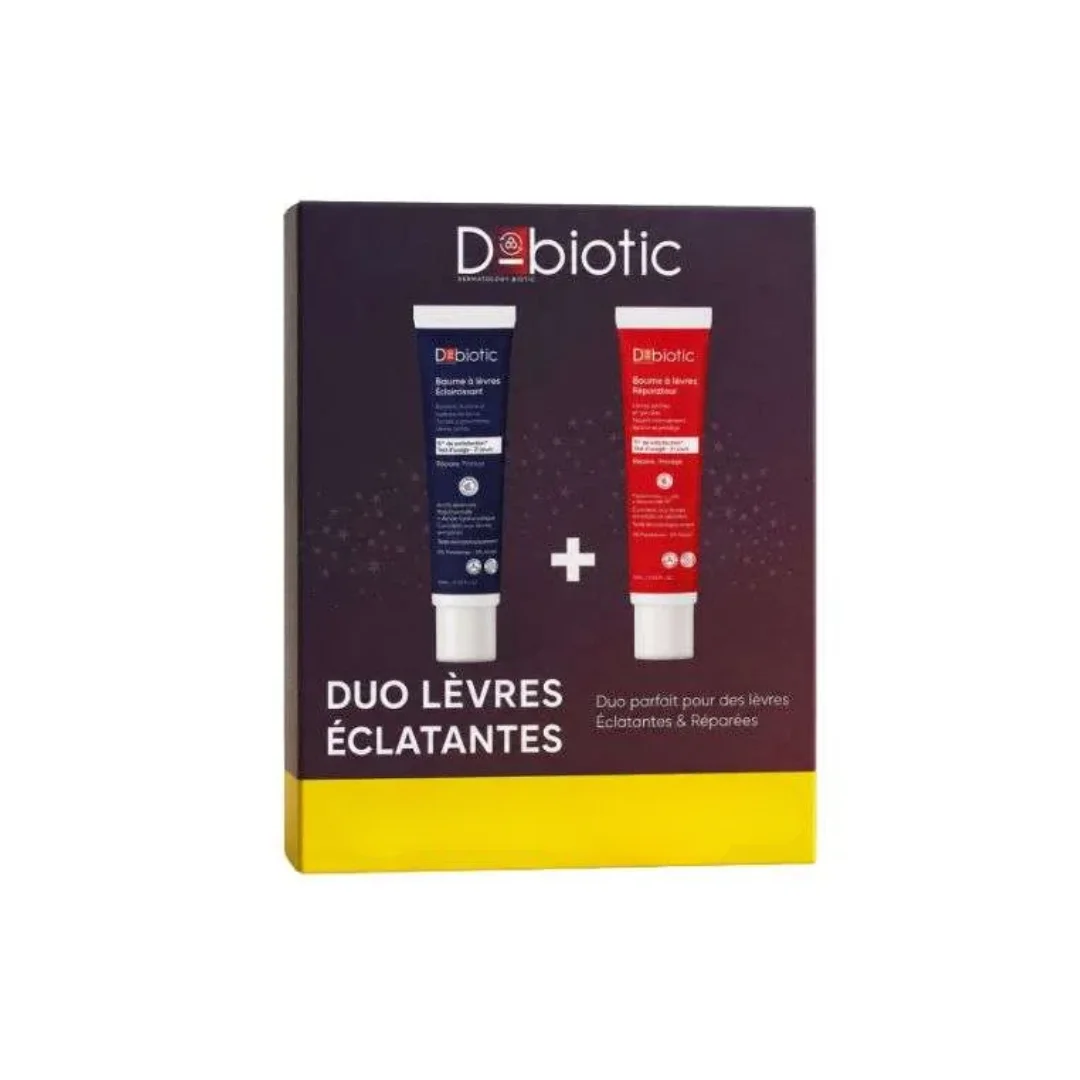 d-biotic-duo-levres-eclatantes.png Coffret D-Biotic duo lèvres éclatantes avec baumes bleu et rouge