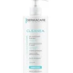 Flacon-pompe blanc Dermacare Cleanea gel moussant surgras 500 ml