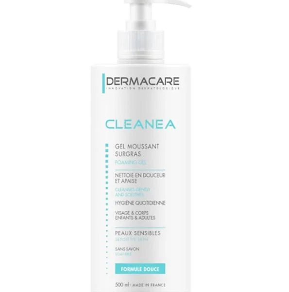 Dermacare Cleanea Gel moussant surgras 500 ml