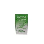 Étui vert Dermo Soufre savon au soufre, mention savon médical