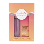 Coffret Dermocare Le Duo orange et rose avec lait solaire SPF 50+ et gel surgras