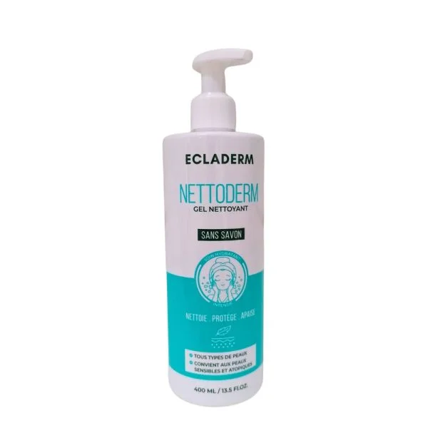 Ecladerm Nettoderm Gel Nettoyant Sans Savon 400ml
