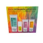Coffret Pack Extraskin Cosmetics avec gel nettoyant sérum et deux crèmes