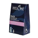 Coffret bleu Herôme pack durcisseur fort pour ongles et dissolvant soignant