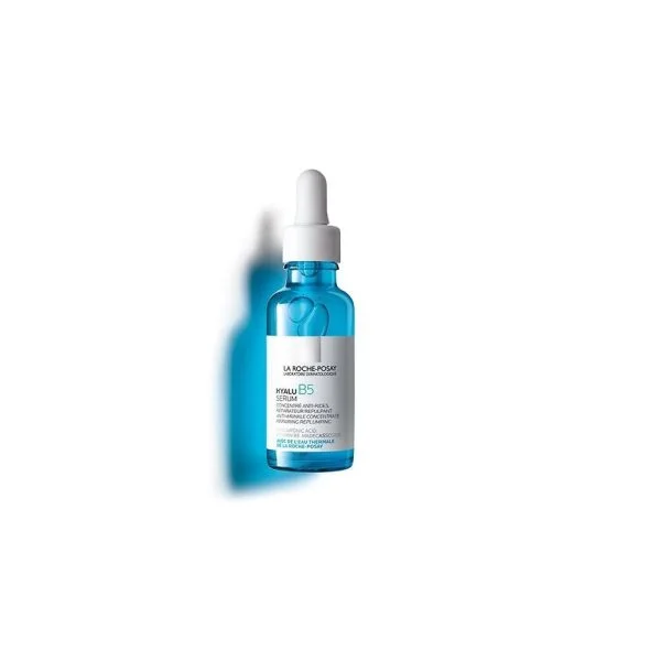 Flacon compte-gouttes bleu du sérum Hyalu B5 La Roche-Posay