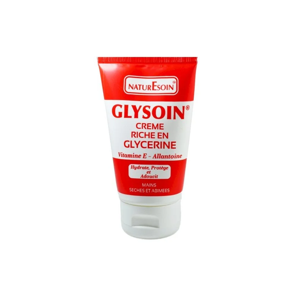 NaturEsoin Glysoin Crème Riche en Glycerine – 50 ml Tube rouge et blanc NaturEsoin Glysoin crème riche en glycérine pour les mains