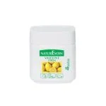 Pot blanc NaturEsoin vaseline citron 120 ml étiquette verte avec citrons jaunes