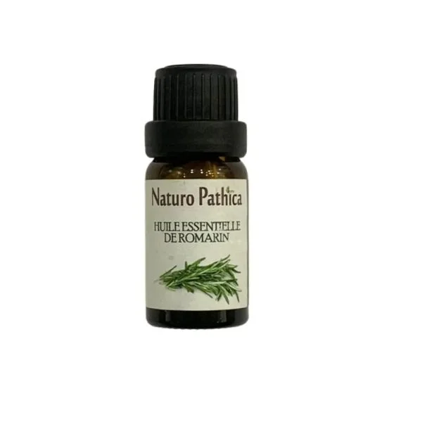 Flacon verre brun Naturo Pathica huile essentielle de romarin 10 ml