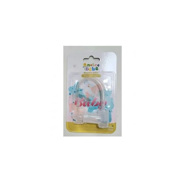 Aspirateur nasal manuel transparent Notre Bébé présenté sous blister