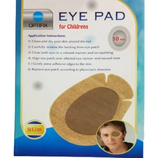 Étui Optifix Eye Pad enfant avec cache-œil couleur chair et garçon