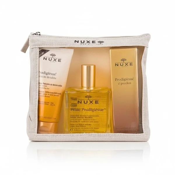 🎁 Pack 🎁 NUXE Prodigieux Trousse Huile Douche+Huile Seche 100ml+Parfun