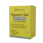 Boîte jaune PhorMax Pigment Clair anti-taches 60 gélules éclat de la peau