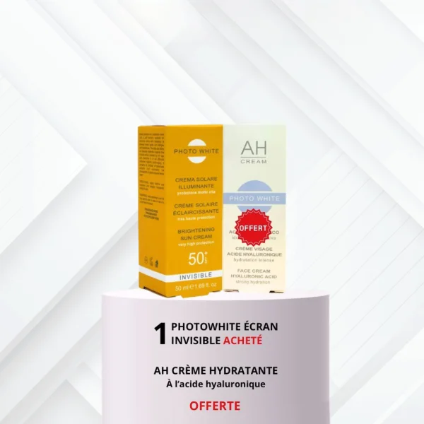 Pack Photo White Ecran Invisible Spf 50+ = AH Cream 30ml Offert