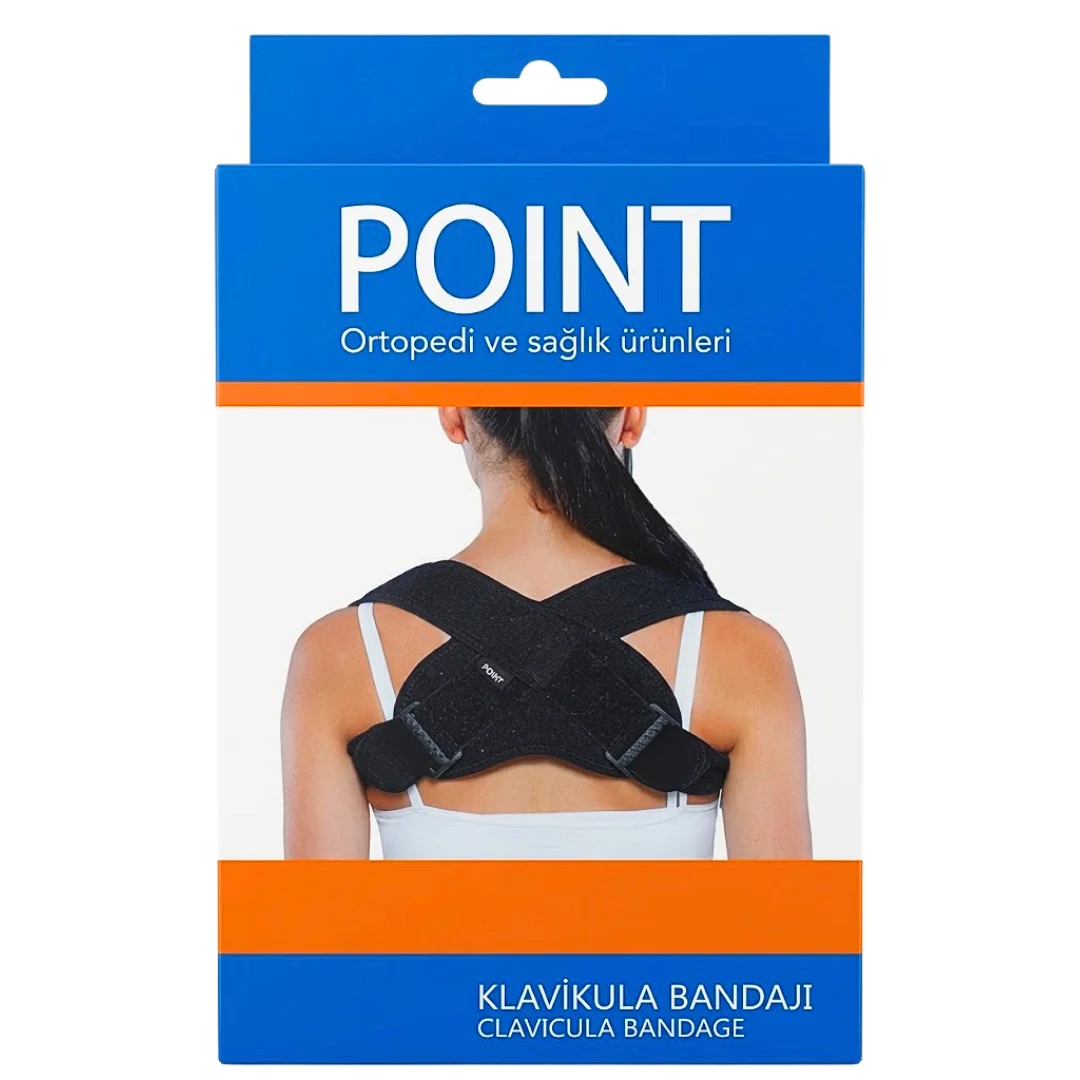 point-bandage-claviculaire-taille-standard-reference-160-1.png Boîte bleue Point bandage claviculaire noir porté en croix dans le dos