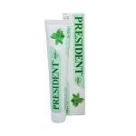 Tube et étui vert menthe du dentifrice PRESIDENT Teens 12+ Clinical