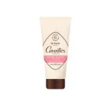 Tube beige Rogé Cavaillès gel douche surgras Nectar de Rose, bandeau rose
