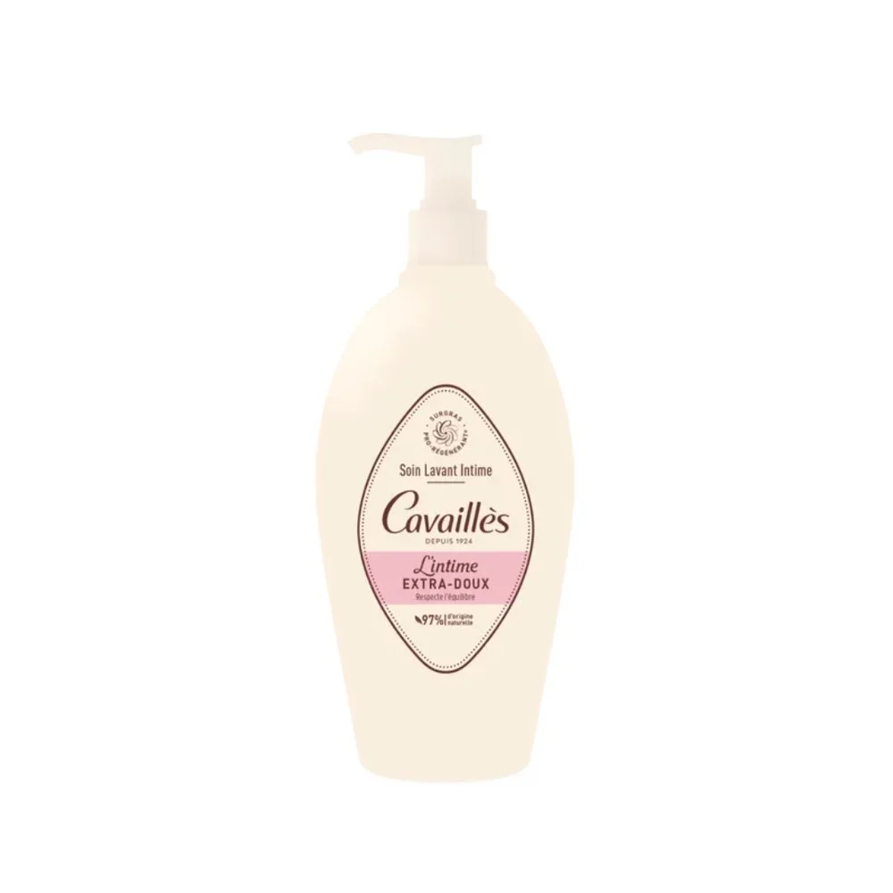 Rogé Cavaillés soin Toilette intime Extra Doux 100ml Flacon-pompe beige Rogé Cavaillès soin lavant intime L'Intime Extra-Doux