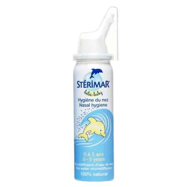 Sterimar Spray Nasal Bebe Hygiene du Nez Eau de Mer Microdiffusee 50ml