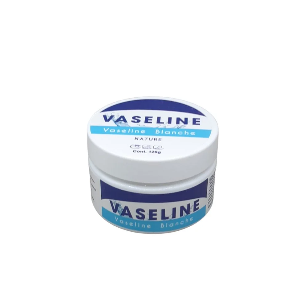 Vaseline Blanche Nature 120g Pot blanc Vaseline Blanche Nature 120 g avec étiquette bleue