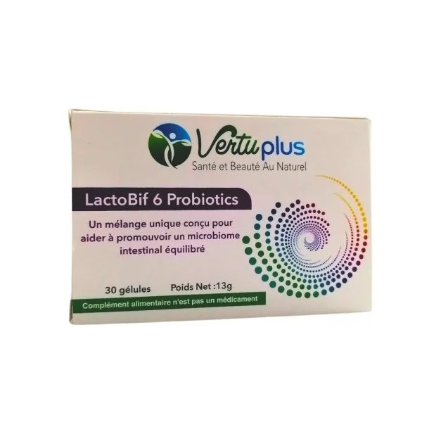 Vertu Plus Lactobif 6 Probiotics 30 Gélules
