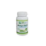 Pilulier blanc et vert Vertuplus Moringa Oleifera gélules vertes et feuilles