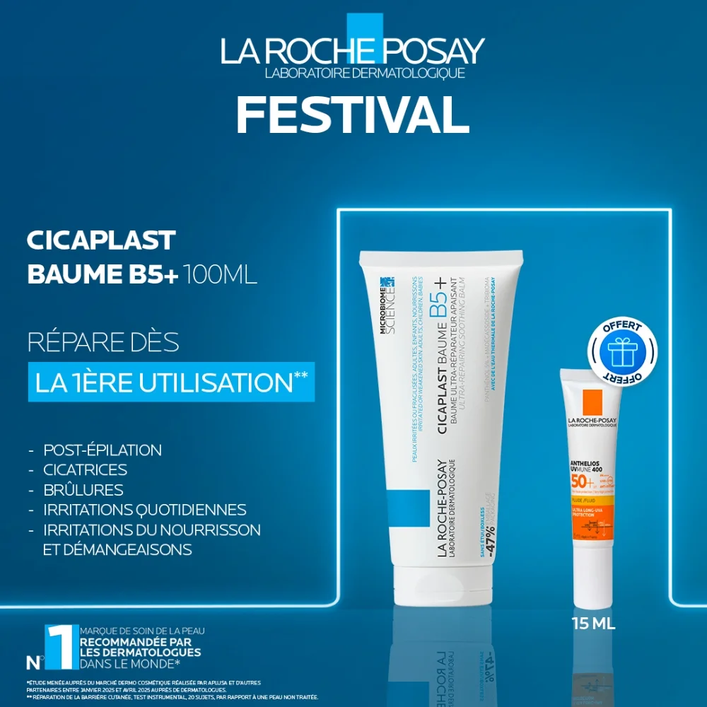festival-la-roche-posay-la-roche-posay-cicaplast-baume-b5-baume-reparateur-apaisant-100ml.jpg 🎉 festival la roche-Posay 🎉 LA ROCHE-POSAY Cicaplast Baume B5+ Baume Reparateur Apaisant 100ml = 1 Anthelios Fluide SPF50 15ml