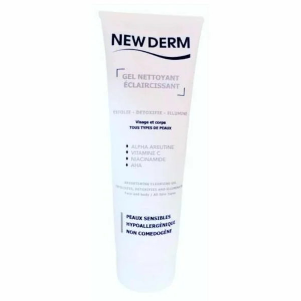 NewDerm Gel Nettoyant Éclaircissant Visage et Corps 250ml