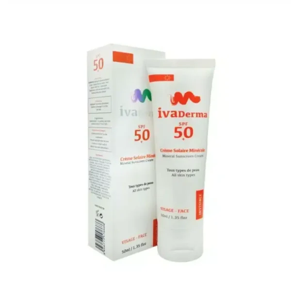 Ivaderma Ecran Solaire Mineral SPF50+ 50ml – photo 2