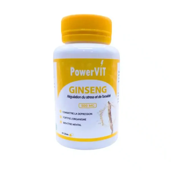 Powervit Ginseng 500mg 60 Gelules – photo 2