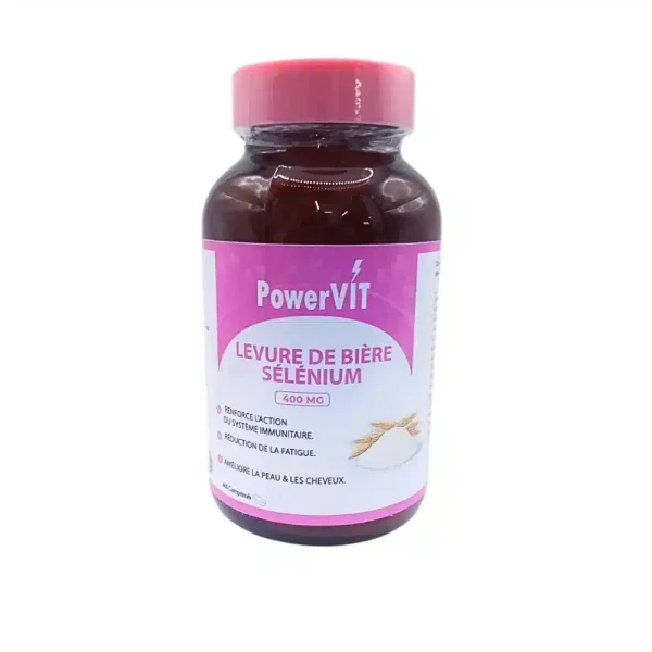 Powervit Levure De Biere Selenium 400mg 400 Gelules – photo 2