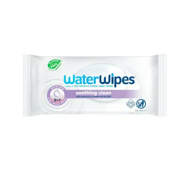 Waterwipes Lingettes Soothing Clean With Botanicals 48 Pieces – photo 2