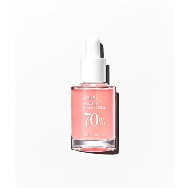 Flacon compte-gouttes rose Anua Peach 70 Niacin Serum 30 ml