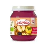 Petit pot en verre Babybio purée pomme et pruneau bio 130 g