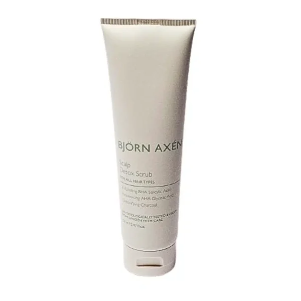Tube blanc Björn Axén Scalp Detox Scrub 150 ml tous types cheveux