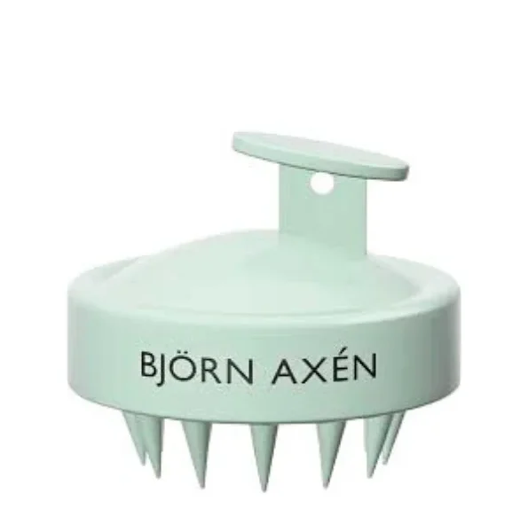 Brosse ronde vert d'eau Björn Axén picots souples massage cuir chevelu
