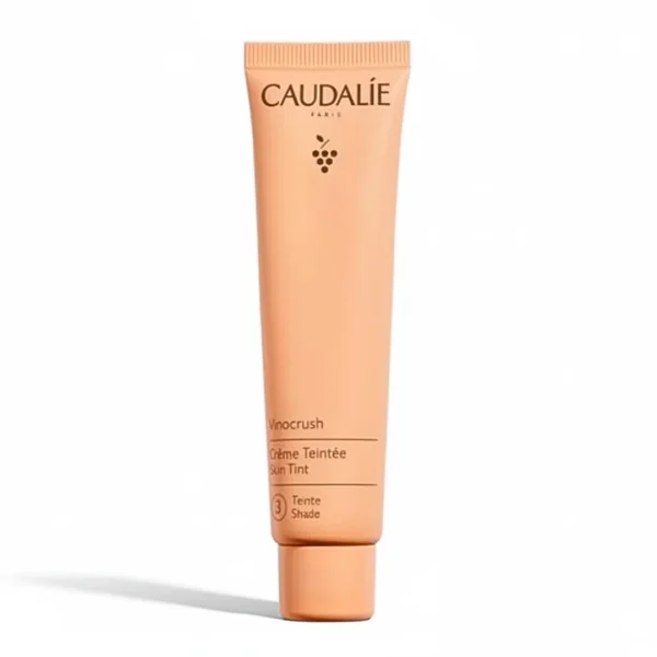 Tube abricot Caudalie Vinocrush crème teintée teinte 3, 30 ml