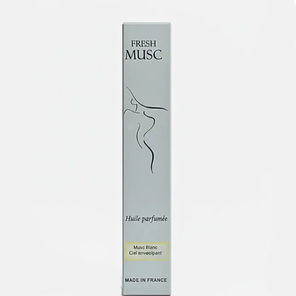 Étui gris Fresh Musc huile parfumée Musc Blanc Ciel enveloppant