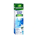 Étui vert et bleu Humer Hygiène du Nez, spray nasal 150 ml