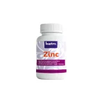 Flacon blanc décor violet Hydra Zinc, étiquette orange avec bénéfices listés