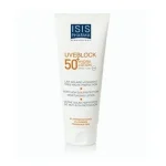 Tube blanc Isispharma Uveblock 50+ Hydra Lotion lait solaire SPF 50+