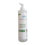 Flacon-pompe blanc ivaDerma shampooing traitant pellicules et démangeaisons 400 ml