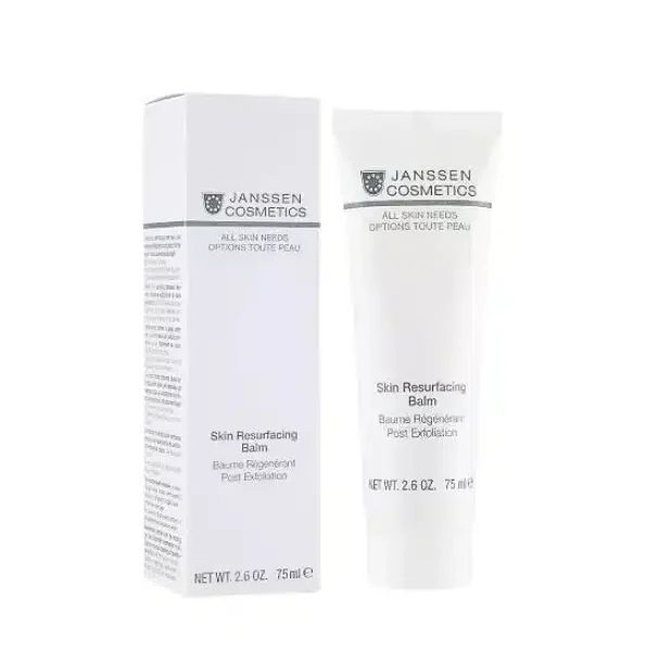 Tube blanc et étui Janssen Cosmetics Skin Resurfacing Balm de 75 ml