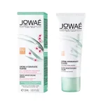 Étui et tube Jowaé crème hydratante teintée BB dorée 30 ml, fleurs sakura